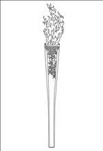coloring page torch london 2012